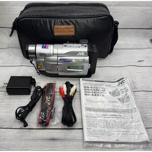 JVC GR-SXM740U Super VHS-C Video Camcorder VCR Playback Transfer BUNDLE TESTED